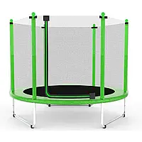 Батут манеж дитячий з сіткою Atleto 160 см зелений KRB10