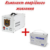 Комплект UPS Kemot PROsinus-1000 URZ3406 + Аккумулятор гелевый 12В 100Ач Full Energy FEL-12100