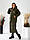 Пальто пуховик ковдра зима OVERSIZE з капюшоном арт. 520 асфальт, світло сірий / сірого кольору, фото 3