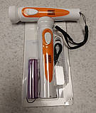 Переносний гарний зручний багатофункційний ліхтарик для кемпінгу з ударостійким пластиковим корпусом IP20, фото 2