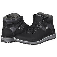 Мужские черно-серые кожаные ботинки Barzoni 10014