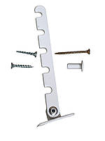 Обмежувач відкривання гребінка на вікно з саморізами біла