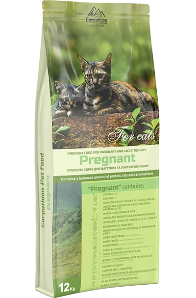 Carpathian Pet Food Pregnant для вагітних,лактуючих кішок 12кг