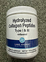 Коллаген, Lake Avenue Hydrolyzed Collagen Type I & III 200 грамм