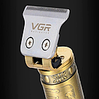 Акумуляторна машинка для стрижки волосся 4в1 VGR V-076 / Бездротовий триммер для гоління, фото 4