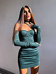 Корсетне плаття коротке з виділеною грудьми та відкритими плечима (р. S, M) 66035448Е, фото 6