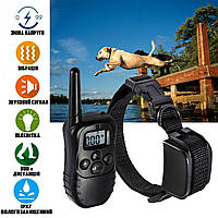 Электронный радио ошейник для дрессировки собак Remote Pet Dog Training Collar с Lcd дисплеем HRV