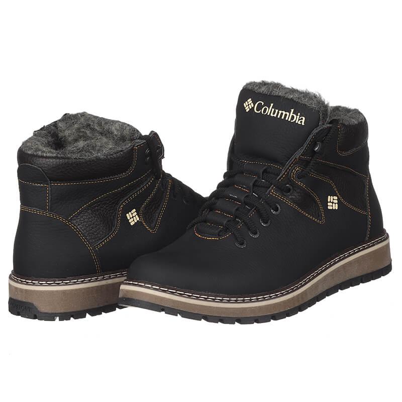 Чоловічі чорно-коричневі шкіряні черевики Barzoni 10015