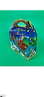 Коробка для конфет №205 "Дед Мороз на санях" (800-1000 гр)