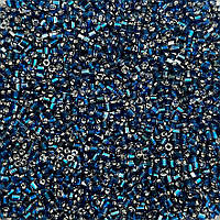 Бисер Preciosa 893\10\0\67100, рубка прозрачный, блестящий, синий темный, 5 грамм