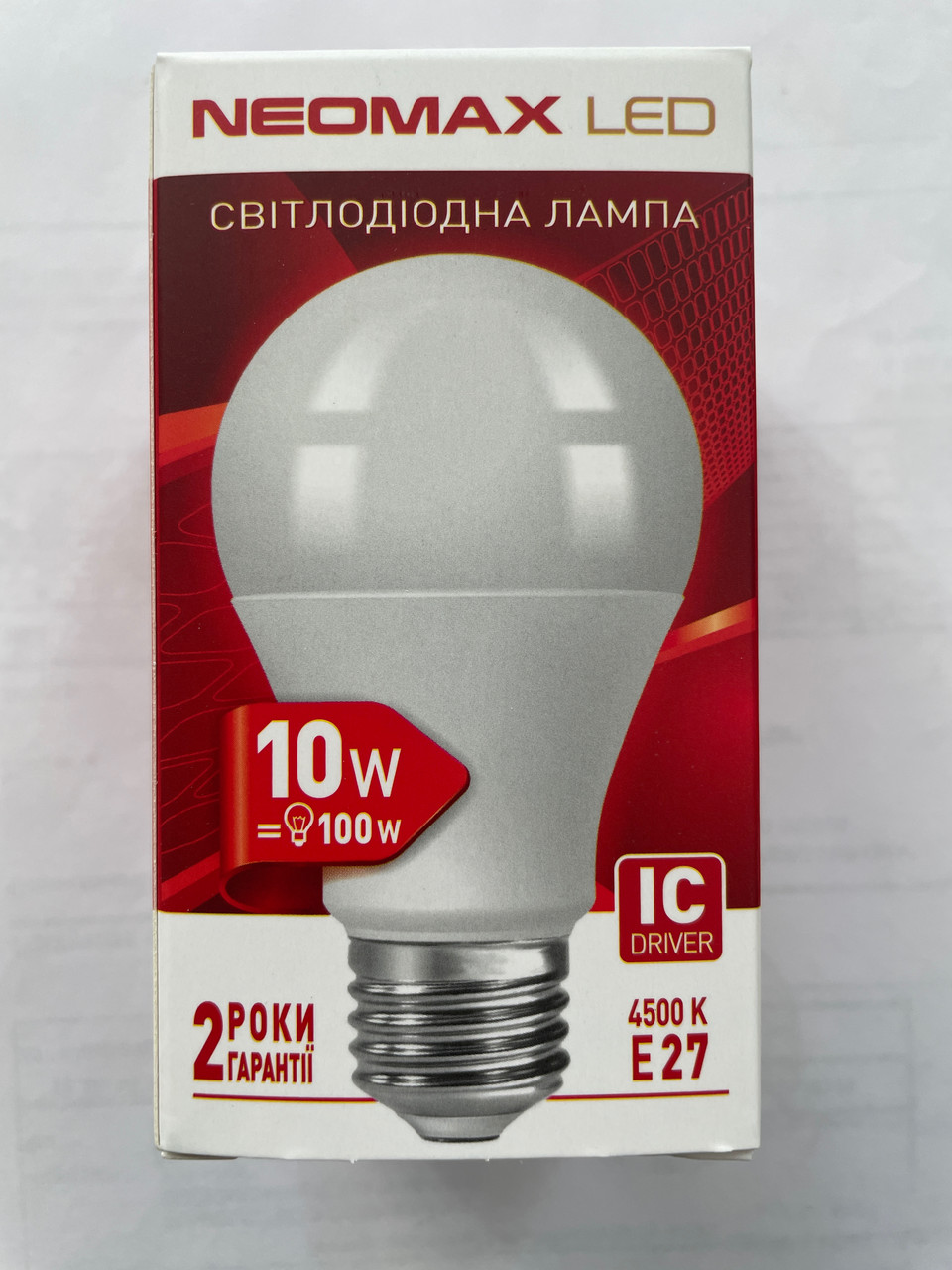 Лампочка світлодіодна Neomax A60 10W E27 4100K