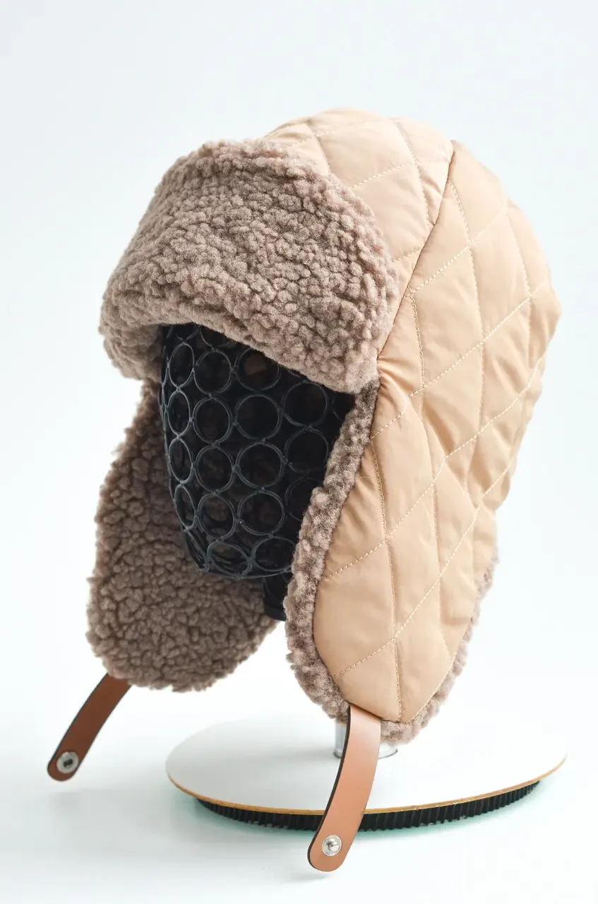 Шапка вушанка плащівка + TEDDY, фото 1