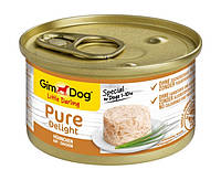 Влажный корм GimDog LD Pure Delight для карликовых и малых пород собак с курицей, 85 г