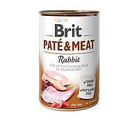 Влажный корм для собак Brit Pate and Meat Dog с кроликом 400 г