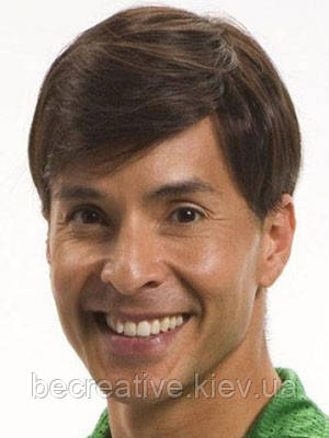 Натуральна перука з коротким стриженням