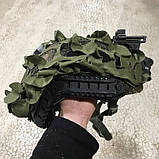 3D сітка на шолом TOR Fast вільха олива чохол VULPO Tactical зелена, фото 5