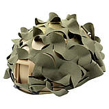 3D сітка на шолом TOR Fast вільха олива чохол VULPO Tactical зелена, фото 4