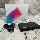 Портативне відеосвітло W140 RGB кольорова LED панель для фото та відеозйомки лампа для селфі, фото 4