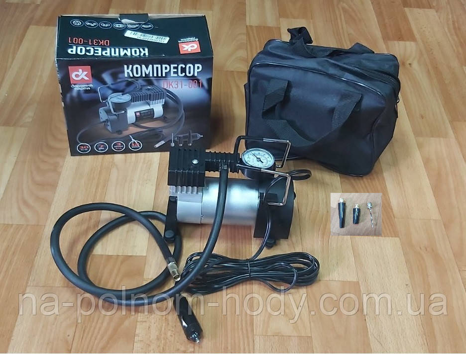 Компресор 12V, 75 Атм, 30л/хв, прикурювач, фото 1