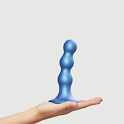 Насадка для страпона Strap-On-Me DILDO PLUG BALLS BLEU METALLIC - M 777Store.com.ua