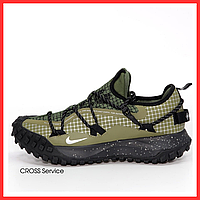 Кроссовки мужские Nike ACG Mounth Low Gore-Tex Khaki Black / Найк АЦГ Маунт Гор-Текс низкые хаки