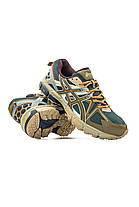 Чоловічі Кросівки Asics Gel Kahana 8 Turquoise Beige Khaki / Асікс Гел-Кахана 8 Бірюзові з Бежевим та Хакі, фото 6
