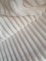 Відріз Плюш Minky Stripes молоко 100*150