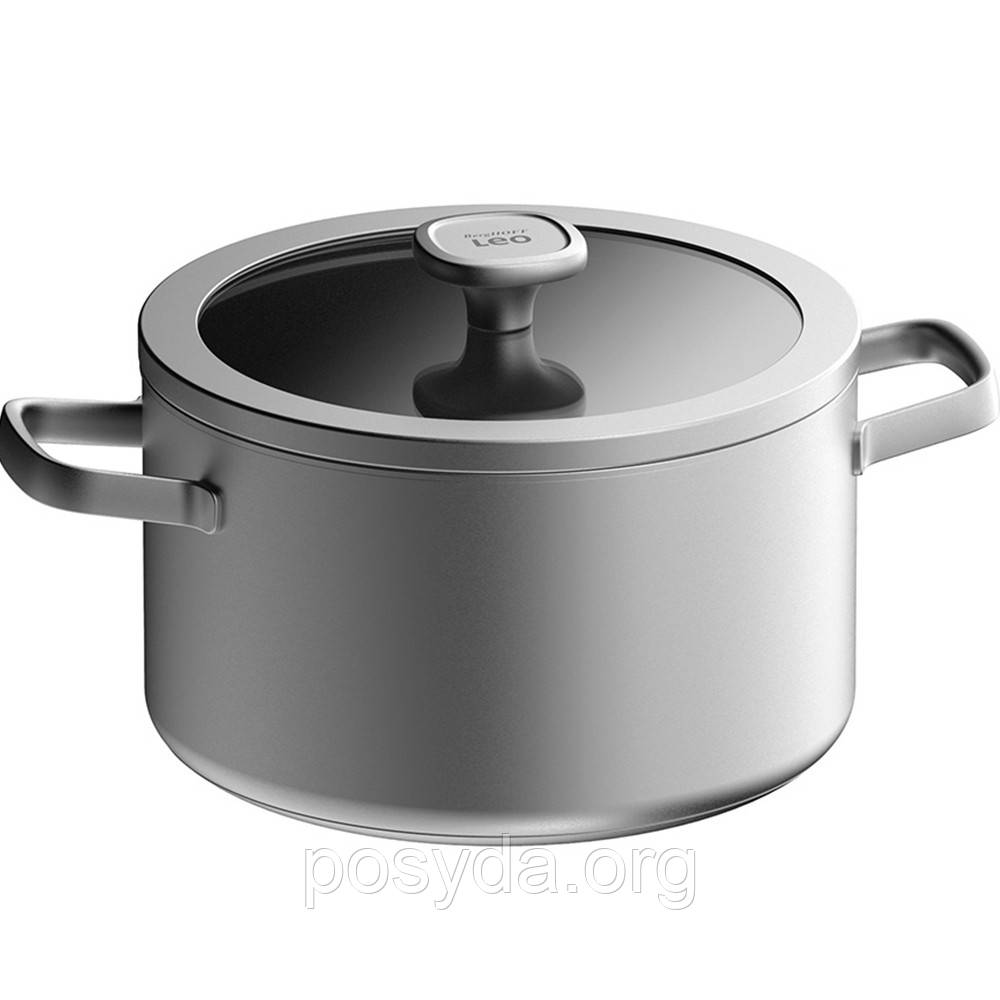 Каструля з кришкою Berghoff Leo Graphite 6 л 3950493, фото 1