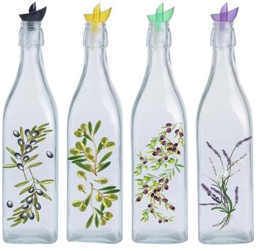 Скляна пляшка "Clover" для масла/оцту 1л greenpharm з дозатором, фото 1