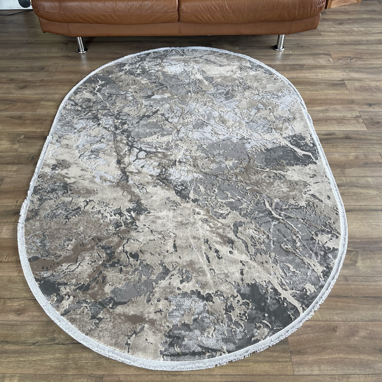 Сучасний килим A0083A овальний, фото 1