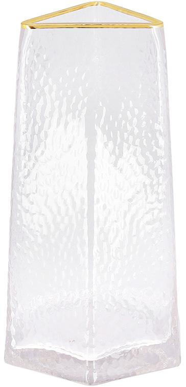 Ваза скляна Ancient Glass "Elegant" Ø13x22см greenpharm , прозоре скло, фото 1