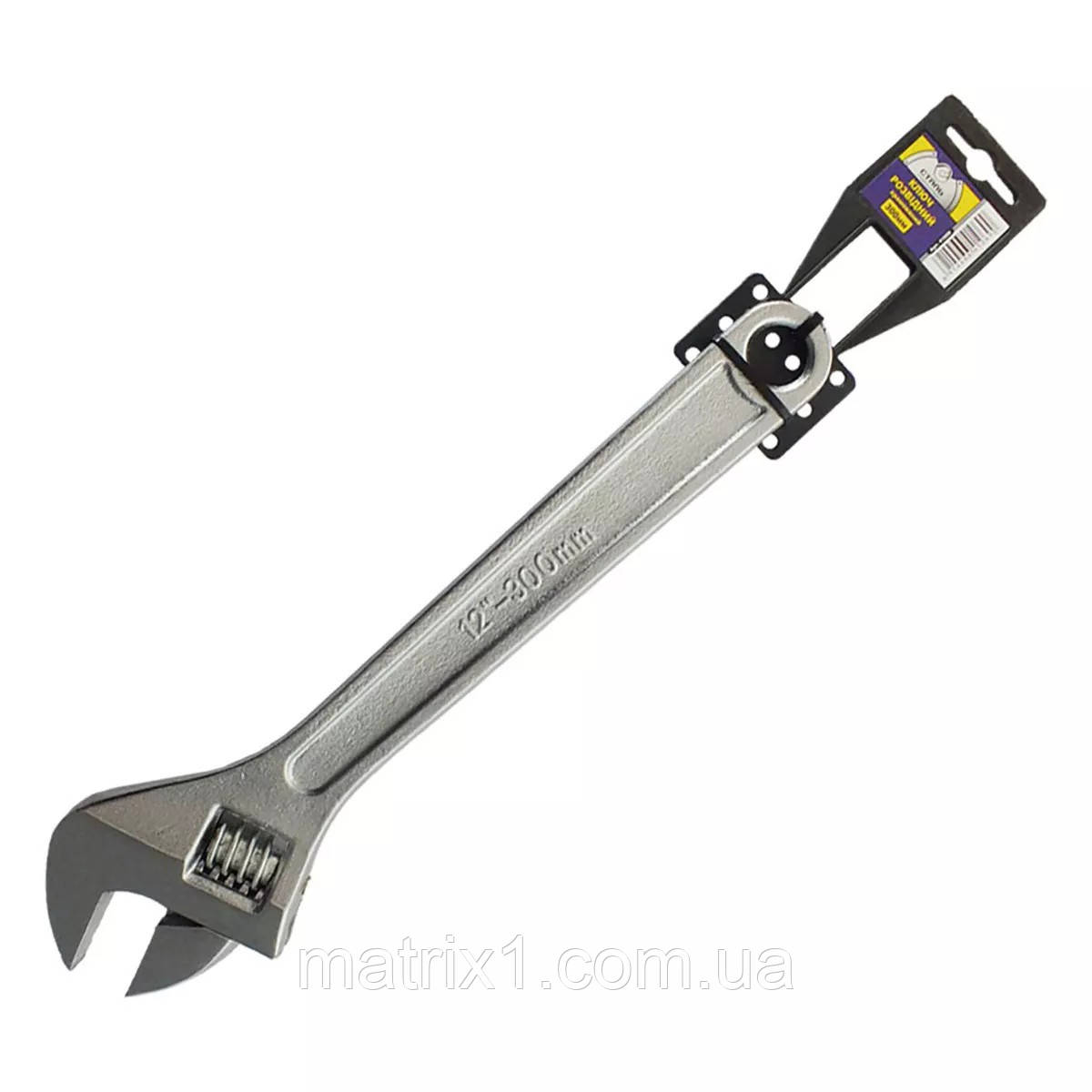 Ключ розвідний 250 мм, хромований СТАЛЬ 41068, фото 1