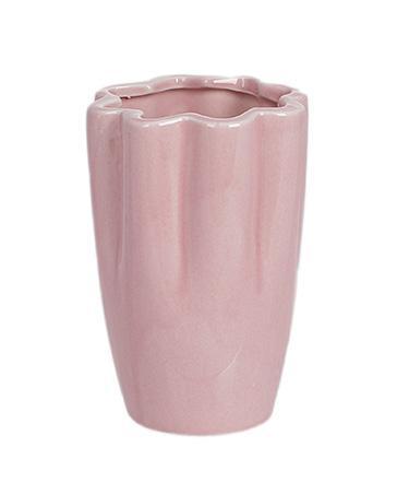 Ваза порцелянова Stone Flower "Фіорі" Ø9х13см greenpharm , пудровий, фото 1