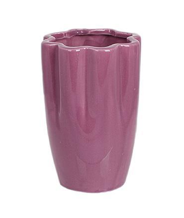 Ваза порцелянова Stone Flower "Фіорі" Ø9х13см greenpharm , темно-розовий, фото 1