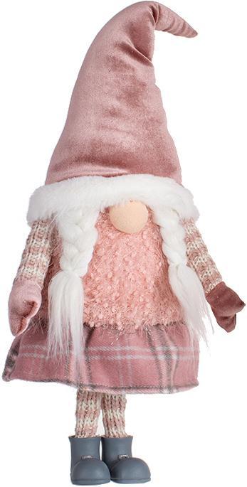 М'яка іграшка "Подруга-Гном" 19х13х53см greenpharm , рожевий з коричневим, фото 1