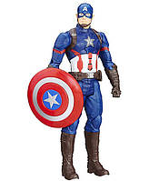 Коллекционная игрушка Мстители Marvel Avengers с подсветкой и звуком Интерактивная фигурка супергерой Капитан