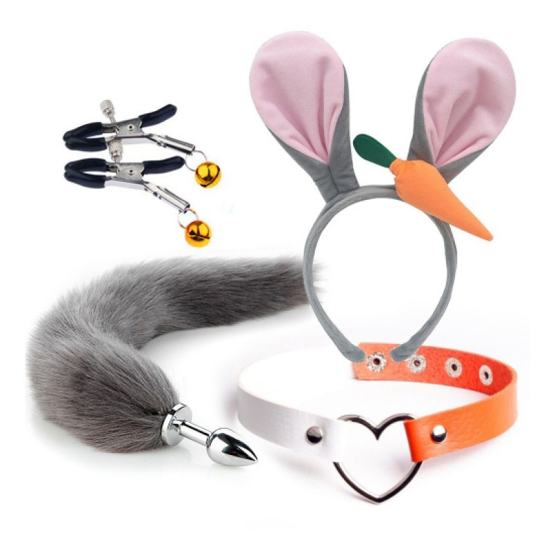 Комплект аксесуарів для дорослих ігор Rabbit with Carrot Set| Puls69, фото 1