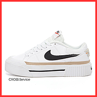 Кроссовки мужские и женские Nike Court Legacy Lift White / кеды Найк Курт белые