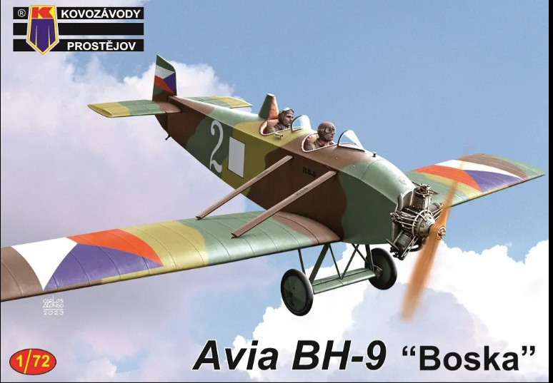 Пластикова модель 1/72 Kovozavody Prostejov 0414 Avia BH-9 "Boska"