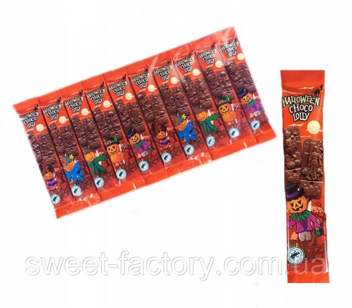 Шоколадні цукерки Halloween Choco Lolly Pack 10s 150g