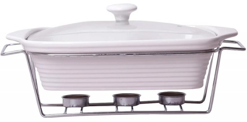 Марміт Kamille Food Warmer керамічна форма 2.4л mebelime 33см mebelime з підігрівом, фото 1