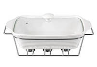 Марміт Kamille Food Warmer керамічна форма 2.4л mebelime 33см mebelime з підігрівом, фото 2