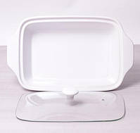 Марміт Kamille Food Warmer керамічна форма 2.4л mebelime 33см mebelime з підігрівом, фото 6