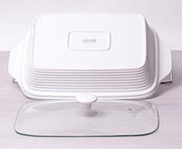 Марміт Kamille Food Warmer керамічна форма 2.4л mebelime 33см mebelime з підігрівом, фото 7