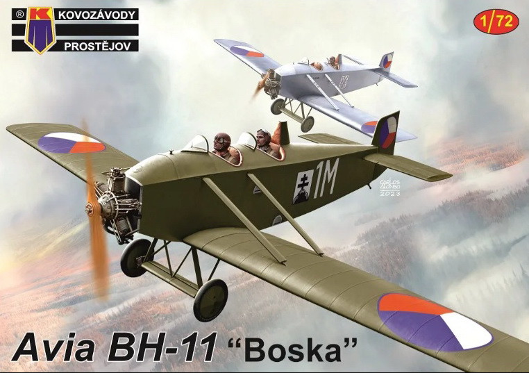 Пластикова модель 1/72 Kovozavody Prostejov 0415 чехословацький літак Avia BH-11 “Boska”