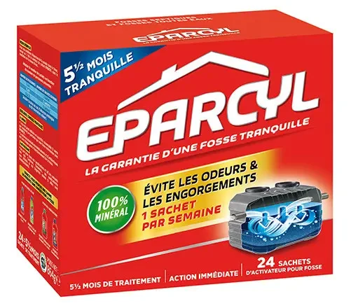 Біоактиватор для септиків Eparcyl Епарсіл 24 порції, 864г. той самий Septifos