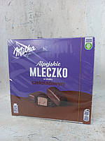 Конфеты Птичье молоко шоколадный мусс в шоколаде Milka Alpejskie Mleczko o smaku Czekoladowym