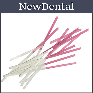 Штрипси 50 шт пластик, рожево-білі (мілкі-супермілкі) Stoddart