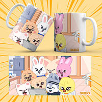 Чашка 330 мл. біла SKZOO 004