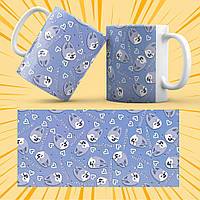 Чашка 330 мл. біла SKZOO 004 Wolf-chan